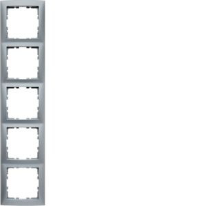 Berker 10159939 Rahmen 5-fach, S.1, aluminium matt