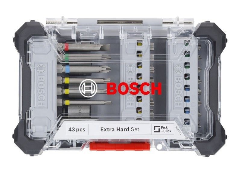 Bosch 2607017723 Bit-Set 43-teilig mit Magnethalter