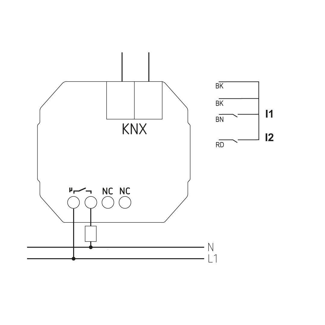 Theben 4800542 LUXORliving E1, 1-fach Aktor für Elektroheizungen, Unterputz, Elektroheizungen mit hoher Schaltleistung