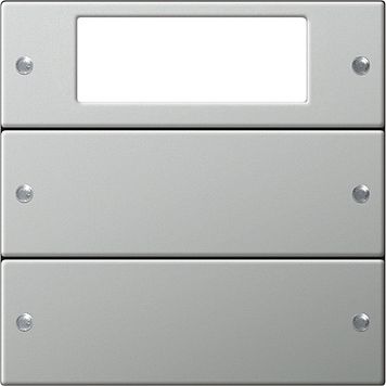 Gira 2142601 Wippenset 2-fach Plus, System 55, edelstahl