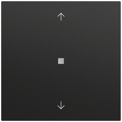 Gira 538274 System 3000 Bedienaufsatz BT Pfeilsymbole, System 70, schwarz matt (lackiert)