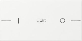 Gira 862203 Wippe Wippenset 2-fach individuell Tastsensensor 4.55, reinweiß glänzend