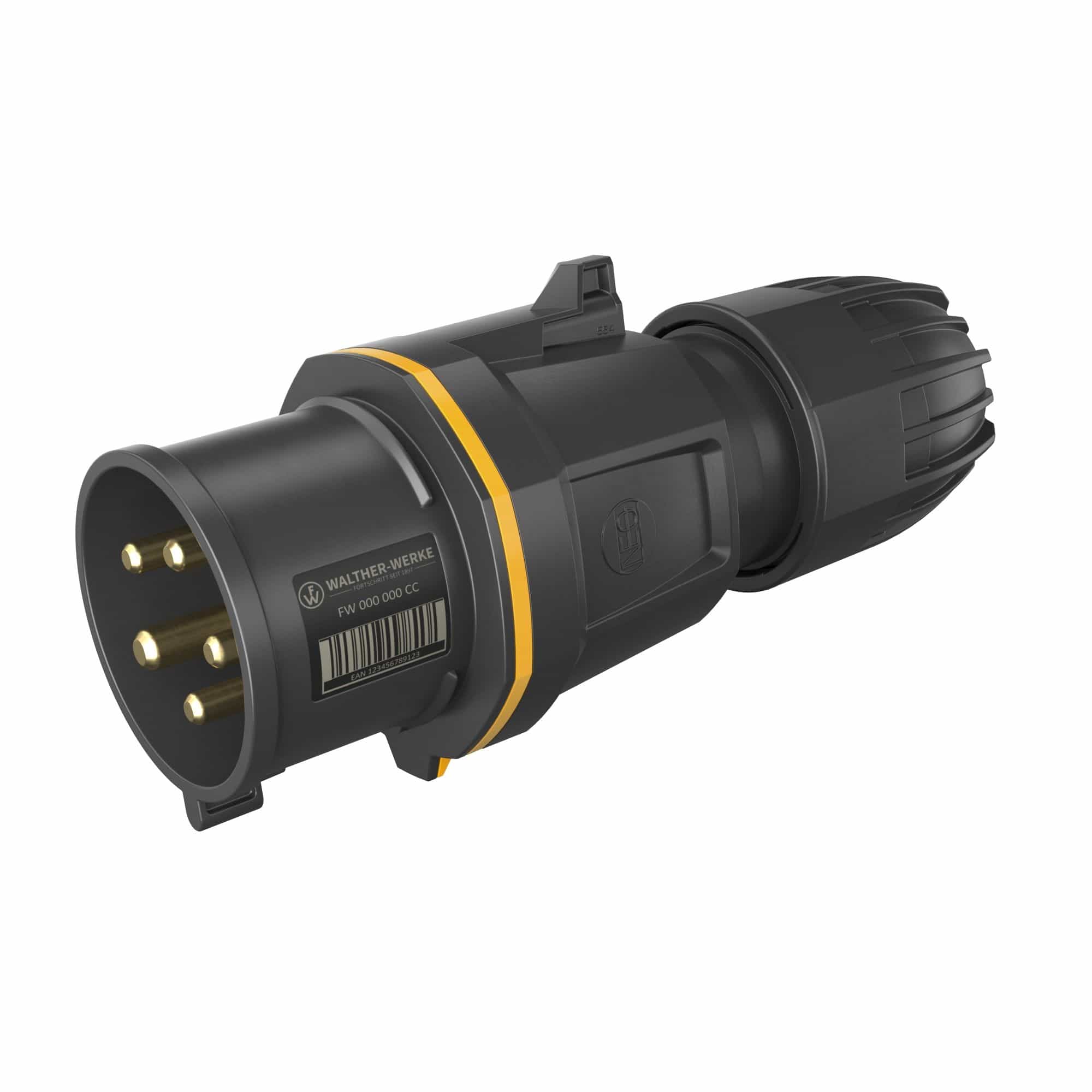 Walther Werke FW231504CC CEE NEO Stecker Classic 32A 5P 4h IP54 mit Käfigzugfeder-Technik