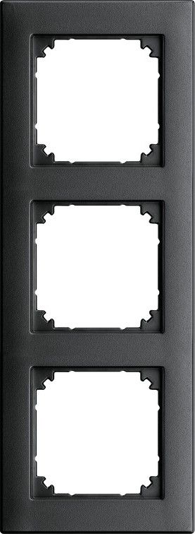 Merten 488314 Rahmen, 3-facht, bündiger Einbau, M-PLAN II, anthrazit
