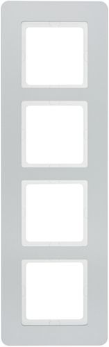 Berker 10146184 Rahmen 4-fach, Q.7, aluminium samt