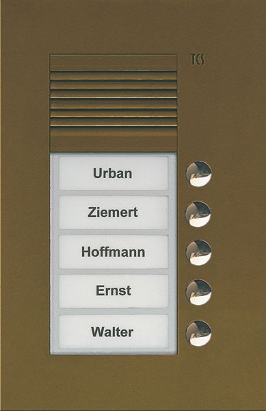 TCS PUK05/1-EB PUK Außenstation Sprechanlage Unterputz für 5 WE