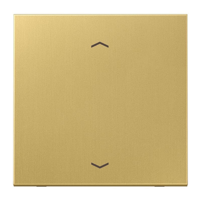 Jung ME101PC Wippe, mit Pfeilsymbolen für Taster 1-fach, Messing, F10, Serie LS, Messing classic