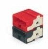 WAGO 243-211 Anschluss-Steckverbinder, dunkelgrau/rot