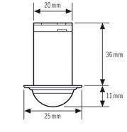 Esylux EP10425851 Mini-Einbau-Bewegungsmelder MD-C360i/6