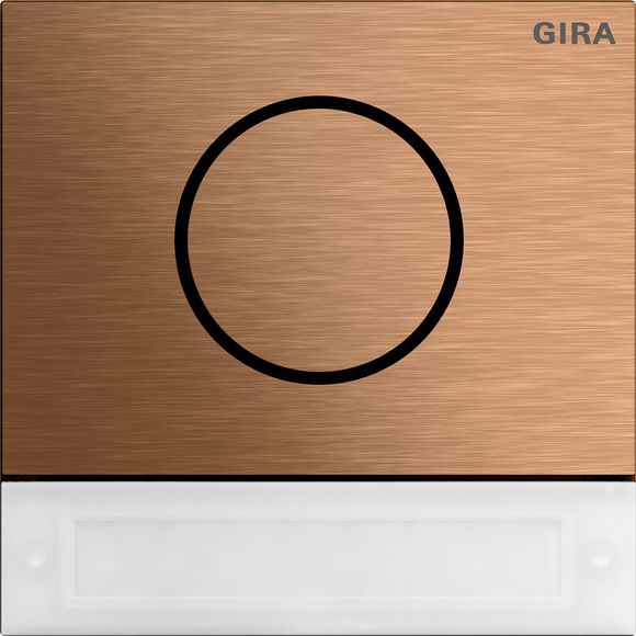Gira 5569921 Türstationsmodul Inbetriebnahme-Taste, System 106, Bronze
