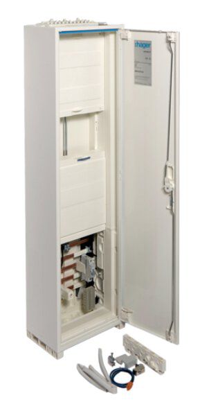 Hager ZB312U1LS Zählerschrank 1 ZP 3-Punkt-Befestigung