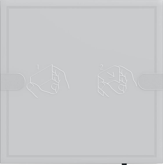 Gira 1041028 Tastsensor 4.95 Komfort 1-fach für Gira One und KNX mit Inbetriebnahme Wippe, anthrazit