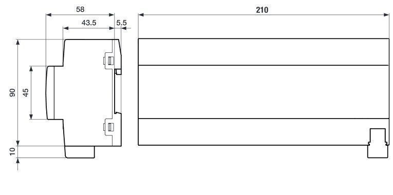 ABB SAH/S24.16.7.1 Schalt-/Jalousieaktor, 24-fach, 16 A, REG