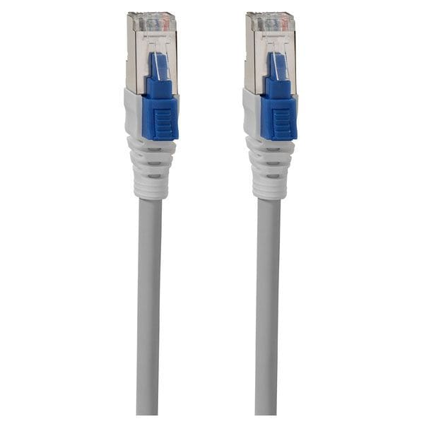 Rutenbeck 21600010 Cat.6A iso-Patchkabel, verriegelbar, geschirmt, S/FTP, LSHF, 1,0 m, grau