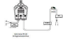SOMFY 1818225 Soliris-Sensor-RTS-LED Funk-Wind-/ Sonnensensor