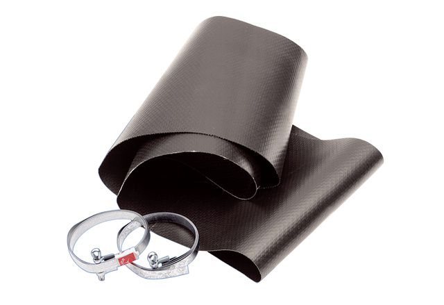 Maico EL 60 Elastische Manschette mit 2 Spannbändern zur schall- und vibrationsgedämpften Montage von Rohrventilatoren, Kunststoff, DN 600
