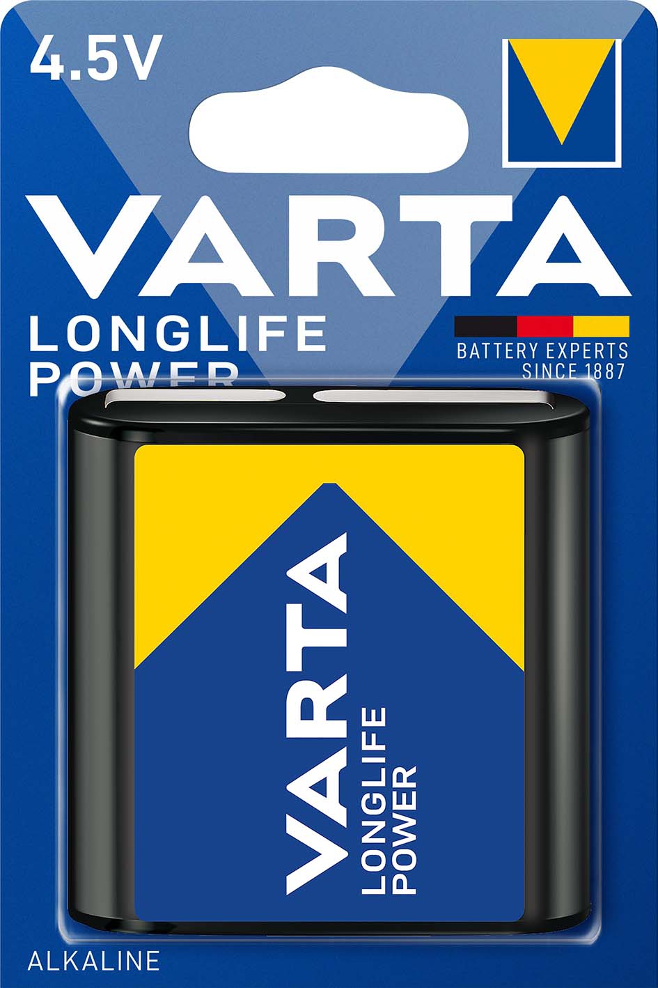 Varta Longlife Power Batterie 4,5V-Block 6100mAh 1-Stück