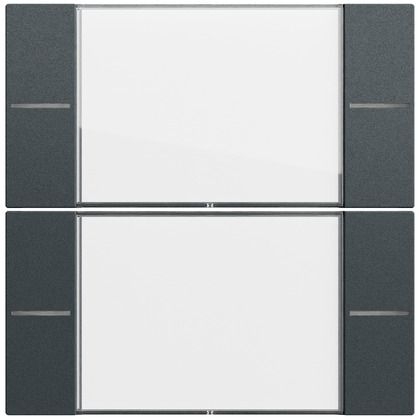 Gira 577273 Wippenset 2-fach mit Beschriftungsfeld für Tastsensor 4.70, System 70, anthrazit (lackiert)