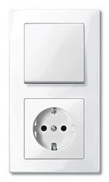 Merten 515119 Rahmen 1-fach, M-PLAN, polarweiß glänzend
