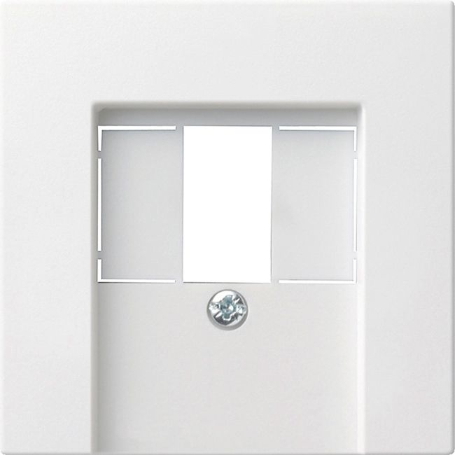 Gira 037627 Abdeckung für USB-Spannungsversorgung mit Powerdelivery, System 55, reinweiß matt