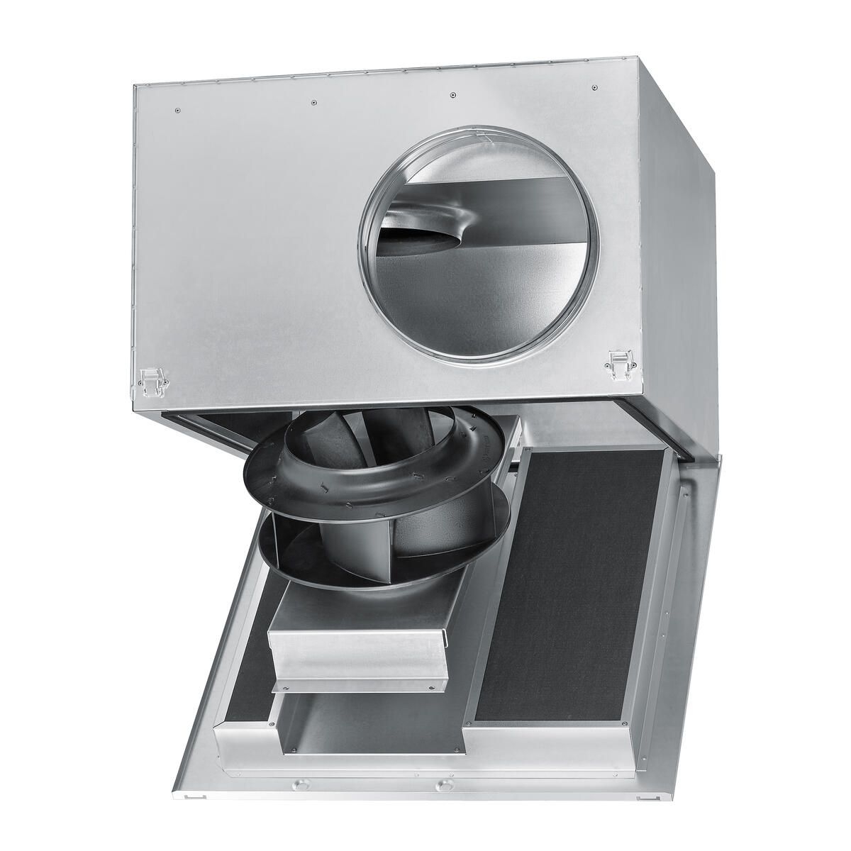 Helios 09718 SBD-315-A Radial-Rohrventilator mit geräuschgedämpftem Gehäuse 3 PH, Anschluß Ø 315 mm, 215W, 400V