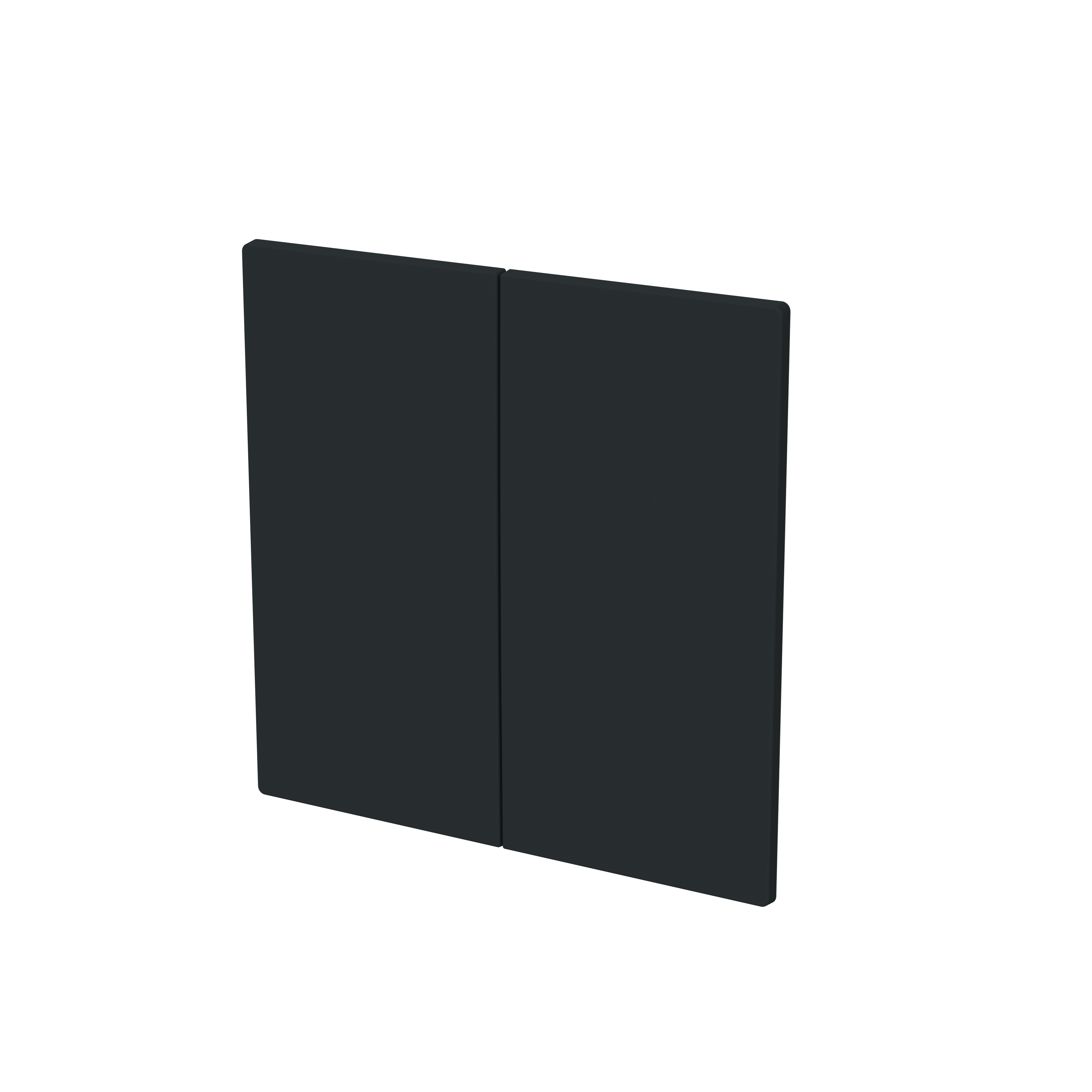 Busch-Jaeger 1785-45M Wippe 2-fach, schwarz matt, Busch-art linear