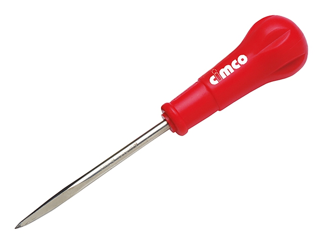 Cimco 11 0480 Stechahle rund, Chrom-Vanadium-Stahl