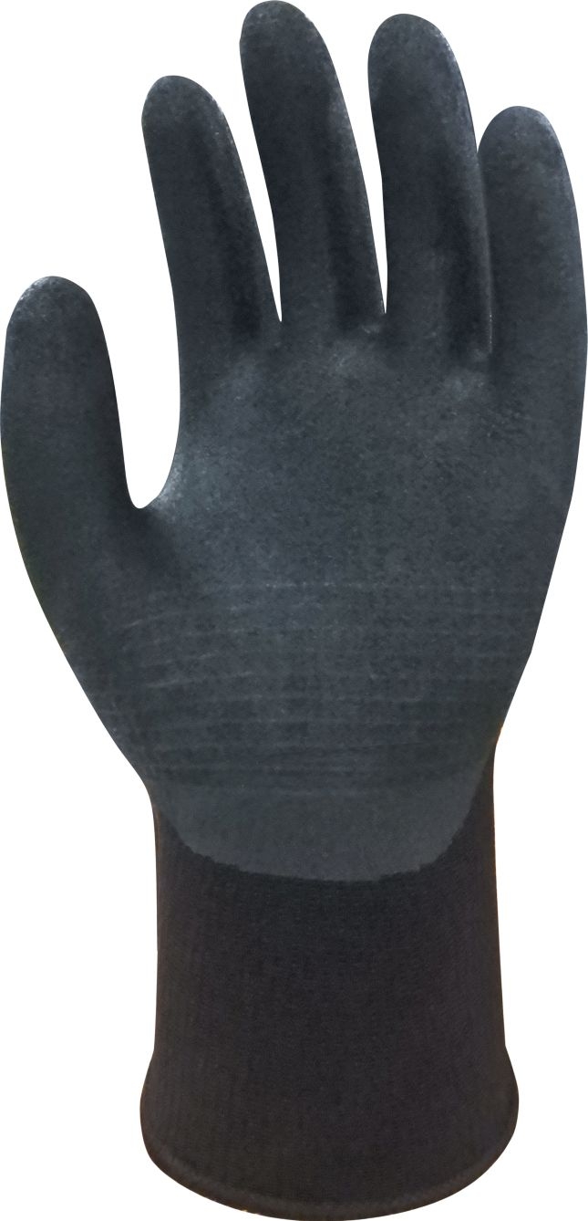 Wonder Grip® WG-555 Arbeitshandschuh Duo, Gr. L/9, atmungsaktiv, angenehmen Komfort, präzise Kontrolle, 1x Paar L/R, grau/schwarz