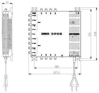 Kathrein EXR 2908 Multischalter 9 auf 8, kaskadierbar