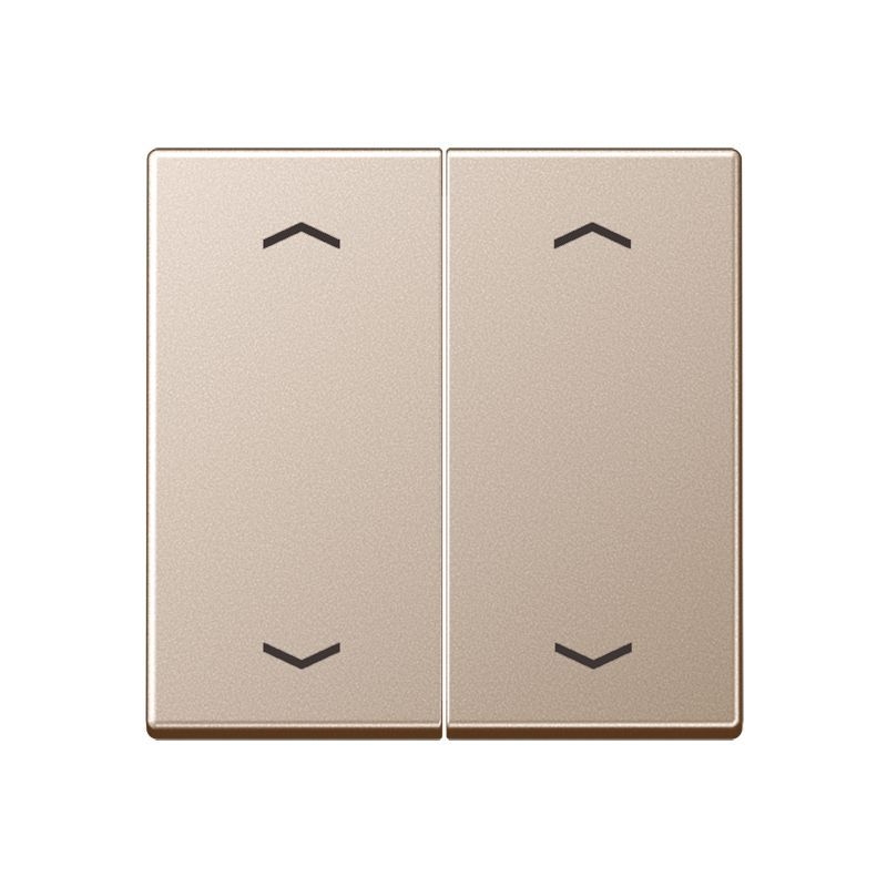 Jung A102PCH Wippe, mit Pfeilsymbolen für Taster 2-fach, Duroplast lackiert, F10, Serie A, champagner