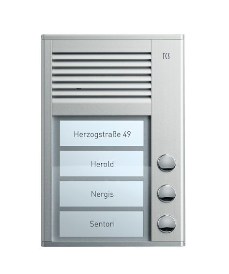 TCS PPA03-EN/02 Sprechanlagen-Set Aufputz für 3 WE