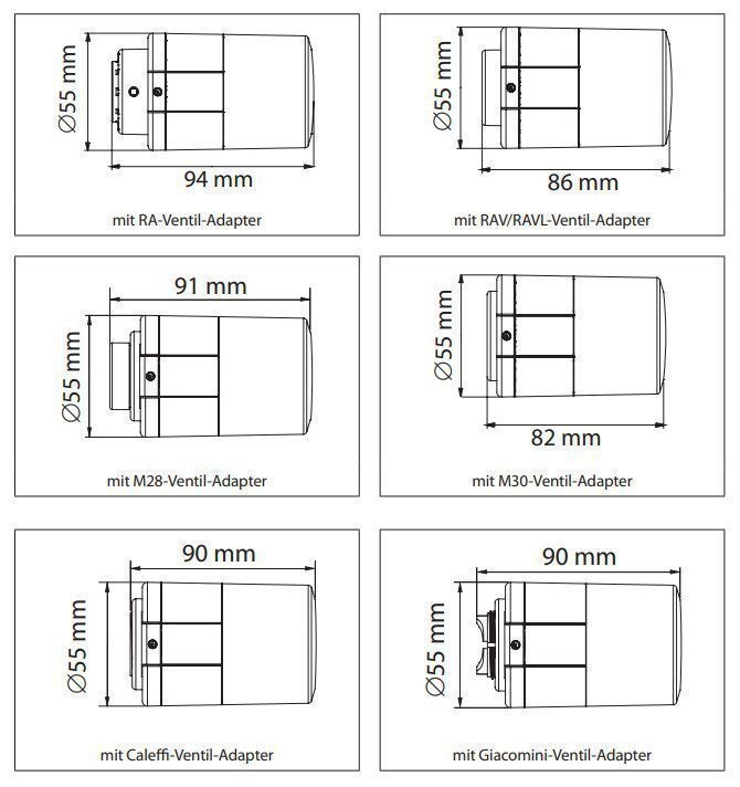 Devi 014G2420 Danfoss Ally™ Heizkörperthermostat