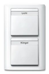 Merten 343919 Wippe mit Schriftfeld, AQUADESIGN, polarweiß