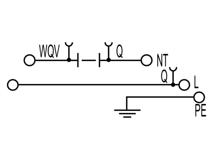 Weidmüller WDL2.5/NT/L/PE  Verteiler-Reihenklemme 2,5mm² mit WQV