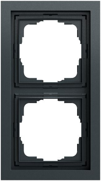 Gira 021273 Abdeckrahmen 2-fach, Gira F200, anthrazit (lackiert)
