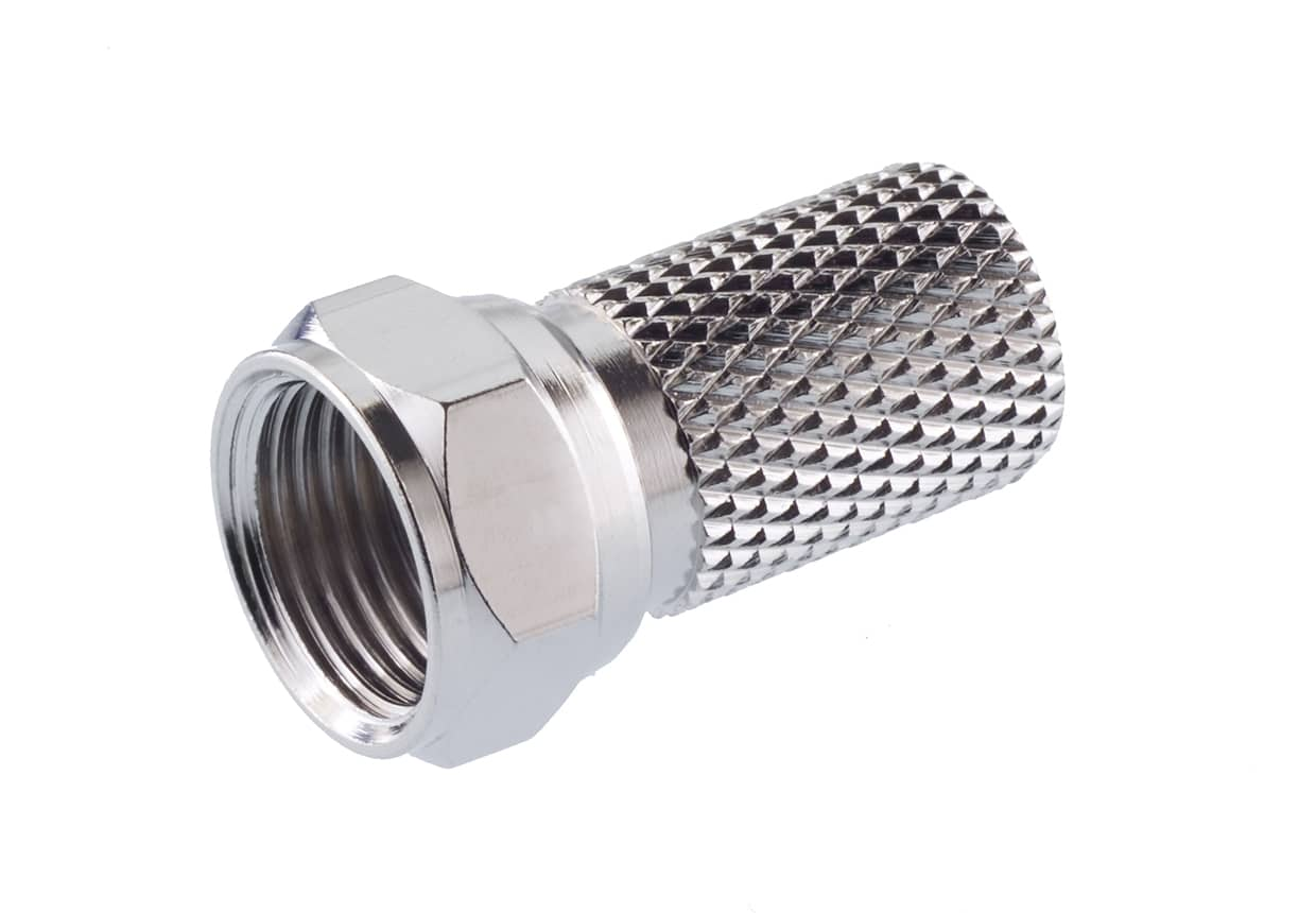 Kathrein EMK01 F-Schraubstecker für Koaxialkabel Ø 6,8–7,2 mm, Schirmmaß > 90 dB, für LCD-Kabelserien