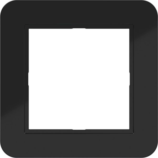 Hager WAD7120BG LED-Rahmen 1-fach, C.1, nachtschwarz glänzend
