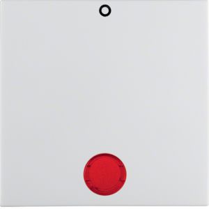 Berker 16298969 Wippe mit Aufdruck "0", Befestigungsstück und Linse, S.1 IP44, polarweiß glänzend