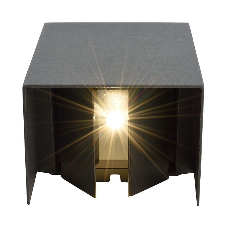 Deko-Light 731100 Wandaufbauleuchte, Arcturus II, 220-240V AC/50-60 Hz, 6 W, graphitgrau