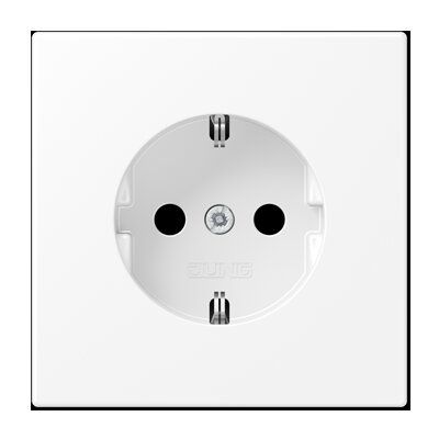 Jung LS1520WWM Schutzkontakt-Steckdose, 16 A 250 V ~, Duroplast lackiert, Serie LS, schneeweiß matt