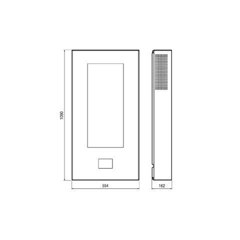 Maico WS75APA Aufputz-Abdeckung für WS 75 Powerbox H, Ausführung Blech mit hochwertigem Glaseinsatz