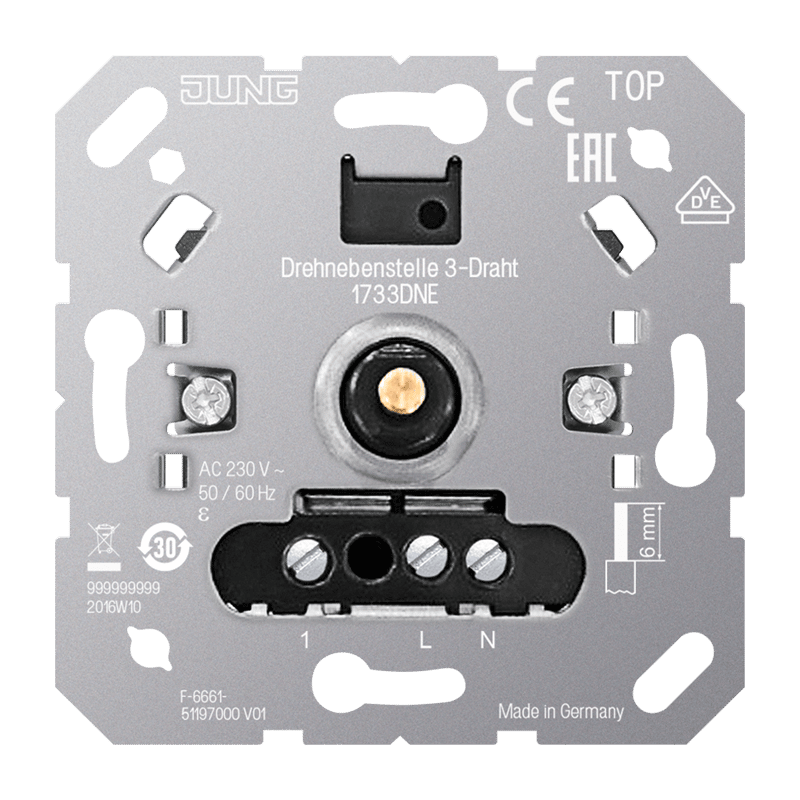 Jung 1733DNE LED-Drehdimmer-Nebenstelle 3-Draht