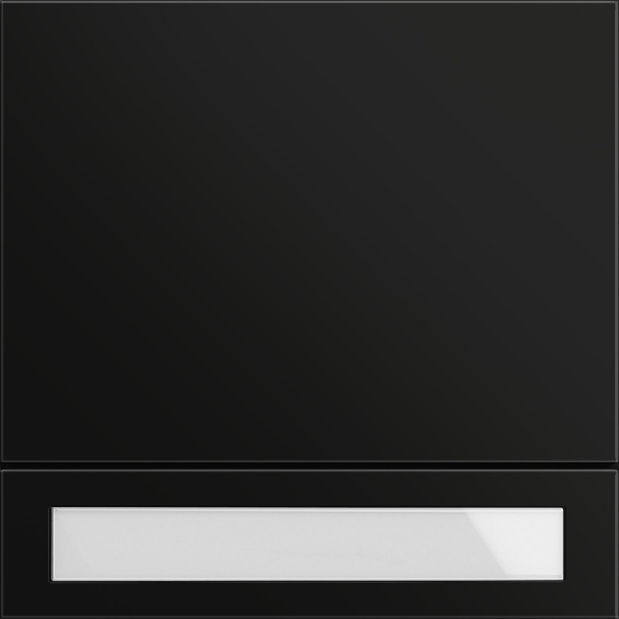 Gira 5531925 Ruftastenmodul 1-fach, System 106, Schwarz matt