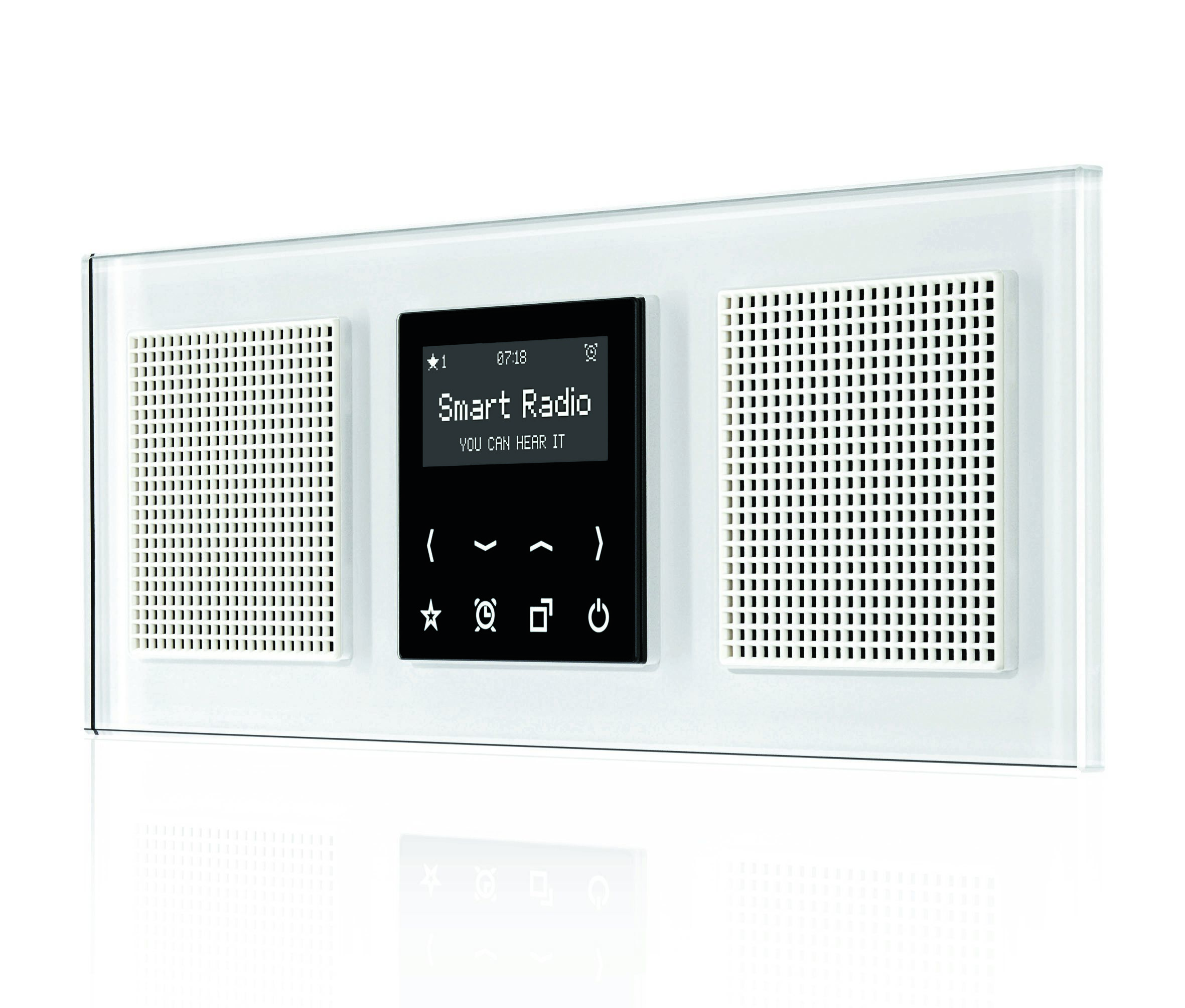 Jung DABASW Smart Radio DAB+, Serie AS/A, schwarz