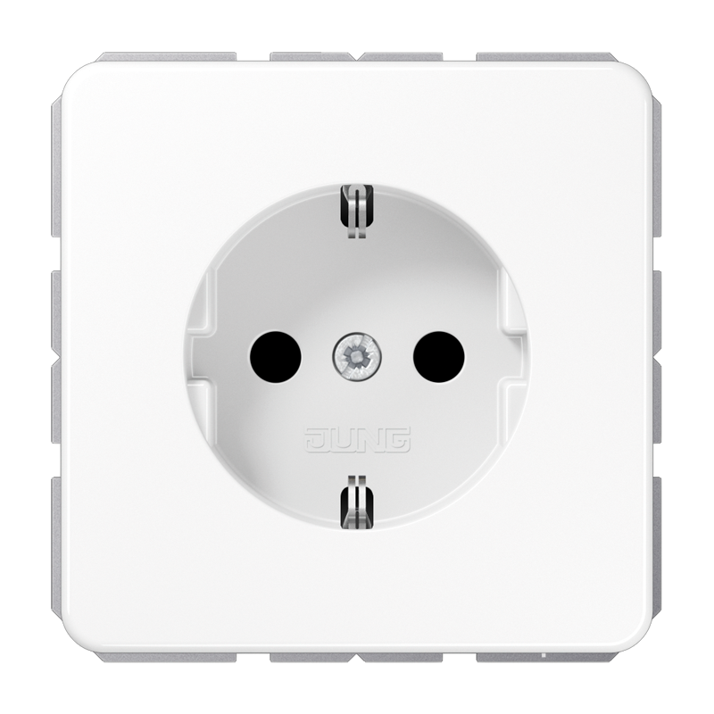 Jung CD1520WW Schutzkontakt-Steckdose, 16 A 250 V ~, Duroplast, Serie CD, alpinweiß