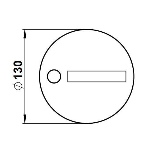 Albert 690945 Klingelplatte rund Edelstahl Ø130mm