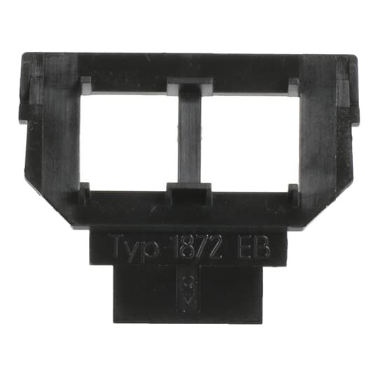 Busch-Jaeger 1872 EB Sockel 2 x 6- und 8-polige Modular-Jack, Kat. 5, ungeschirmt, (AT&T), anthrazit, Datenkommunikationssystem (DKS)