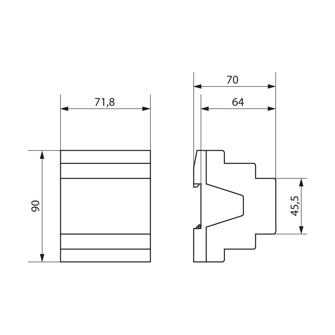 Theben 4800420 LUXORliving S4, 4-fach Schaltaktor, Funktionen Ein/Aus, Impuls, Ein/Aus-Verzögerung, Treppenlicht mit Vorwarnung
