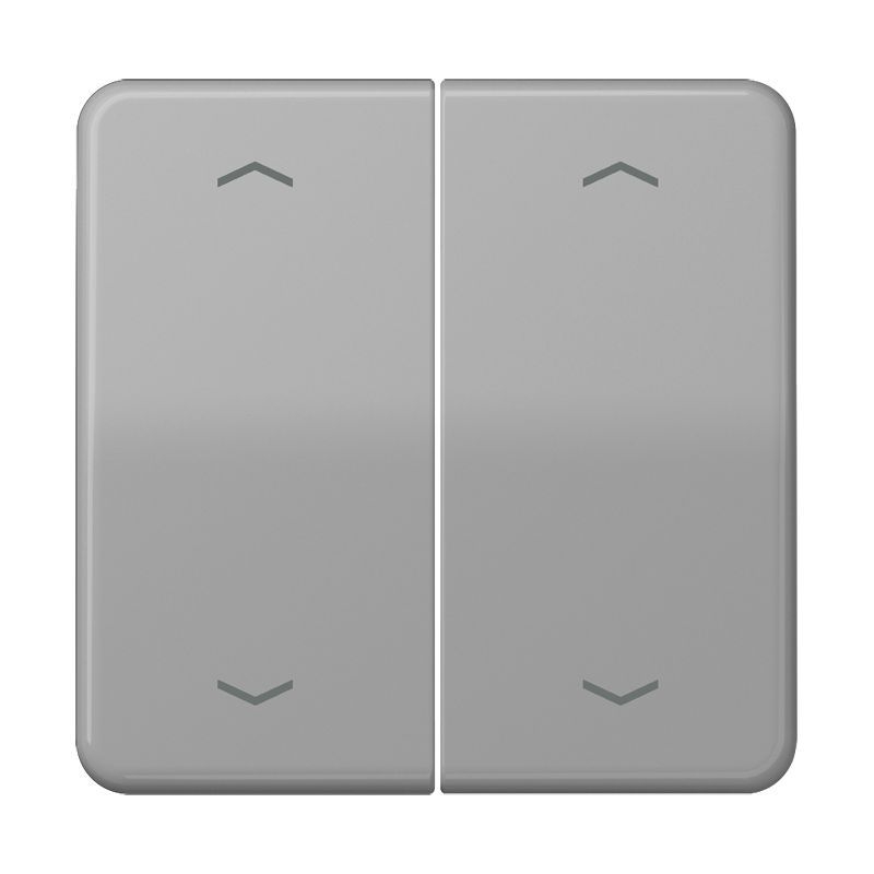 Jung CD102PGR Wippe, mit Pfeilsymbolen für KNX Taster, Duroplast, F10, Serie CD, grau
