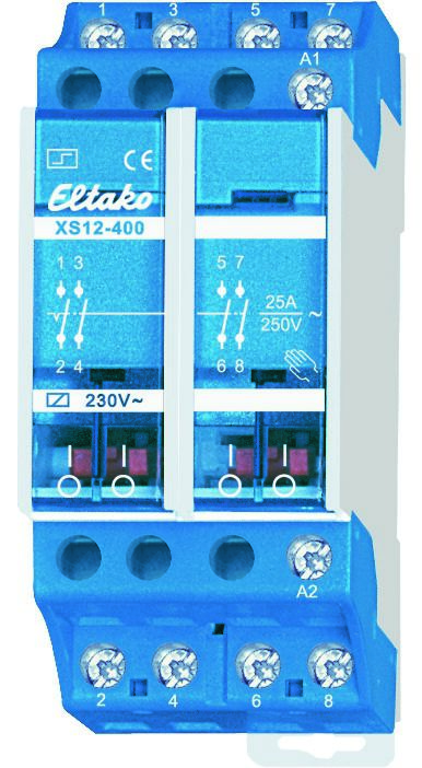 Eltako XS12-400-230V Stromstoßschalter 4 Schließer 25 A, 250 AC